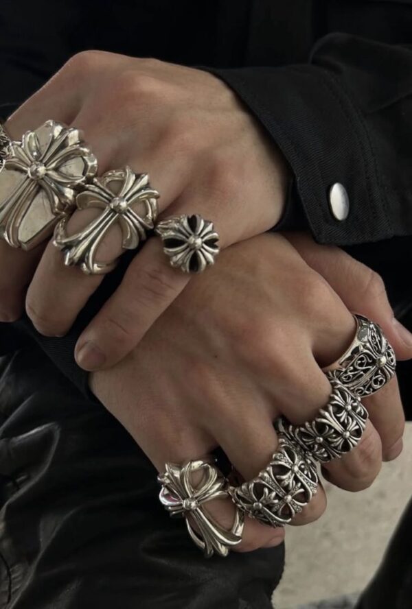 STACK OF BOLD RINGS